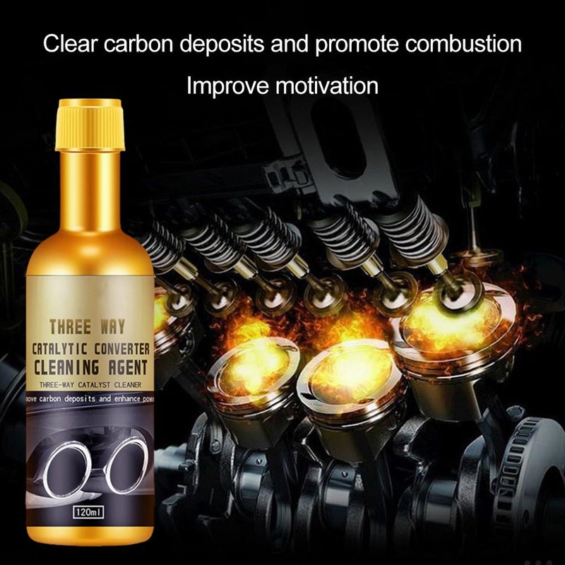 Catalytic Converter Cleaner Fuel System Cleaner Fuel And Exhaust System Cleaner, Catalytic Converter Cleaner, Car Cleaner Catalyst, Fuel System Treatment Oil Additive for Gas And Diesel Car - Image 5